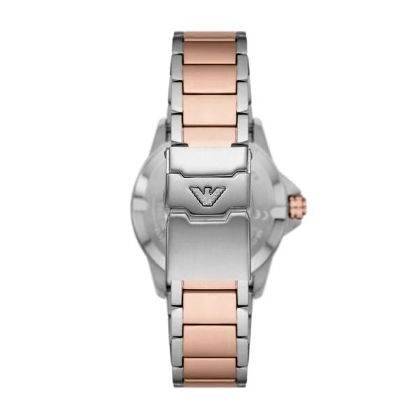 Emporio Armani GMT Dual Time Two - Tone Stainless Steel Men's Watch | AR11591 | Time Watch Specialists