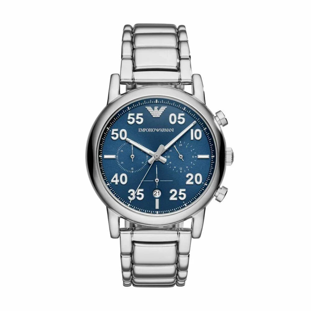 Emporio Armani Luigi Blue Dial and Blue Stainless Steel 43mm Men's Watch | AR11132