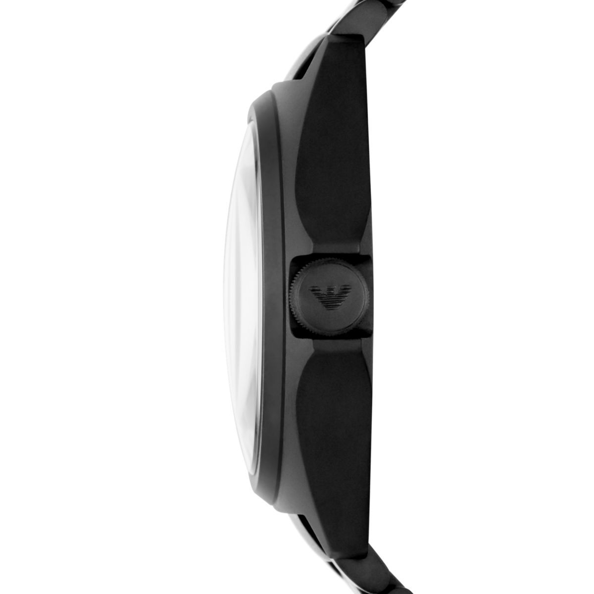 Emporio Armani Nicola Black Dial and Black Leather 43mm Men's Watch | AR11393