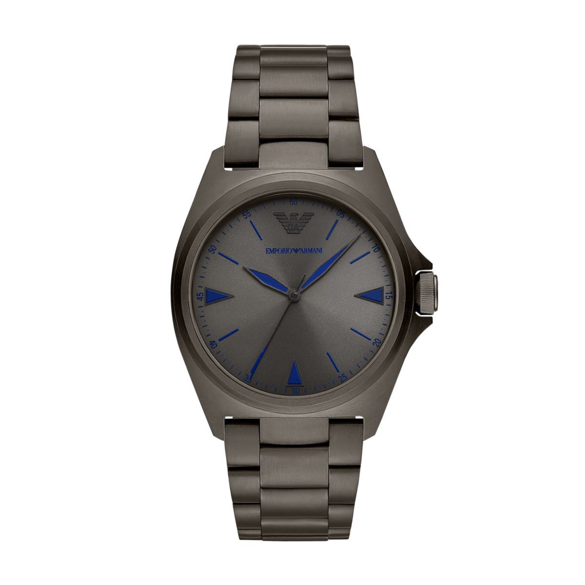 Emporio Armani Nicola Gunmetal Dial and Gunmetal Stainless Steel 42mm Watch | AR11381