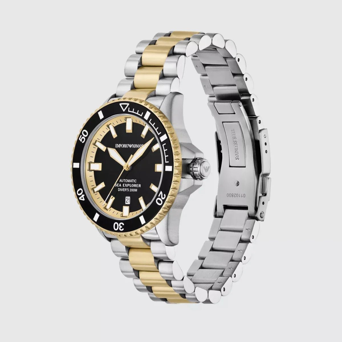 Emporio Armani Sea Explorer Blue Dial and Two - Tone Stainless Steel 43mm Men's Watch | AR60089 | TIME Watches