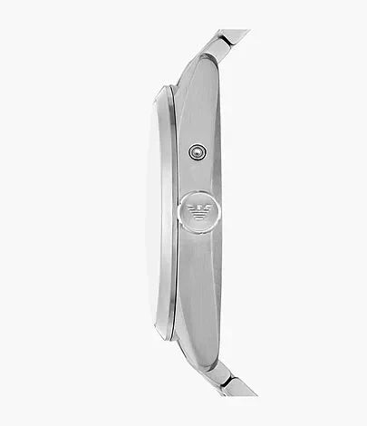 Emporio Armani Claudio Blue Dial and Silver Stainless Steel 43mm Men's Watch | AR11553