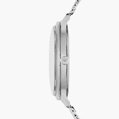 Emporio Armani Matteo Silver Dial and Silver Steel Bracelet Mesh 42mm Men's Watch | AR11571
