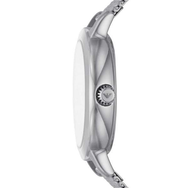 Emporio Armani Matteo Silver Dial and Silver Steel Bracelet Mesh 32mm Women's Watch | AR11584