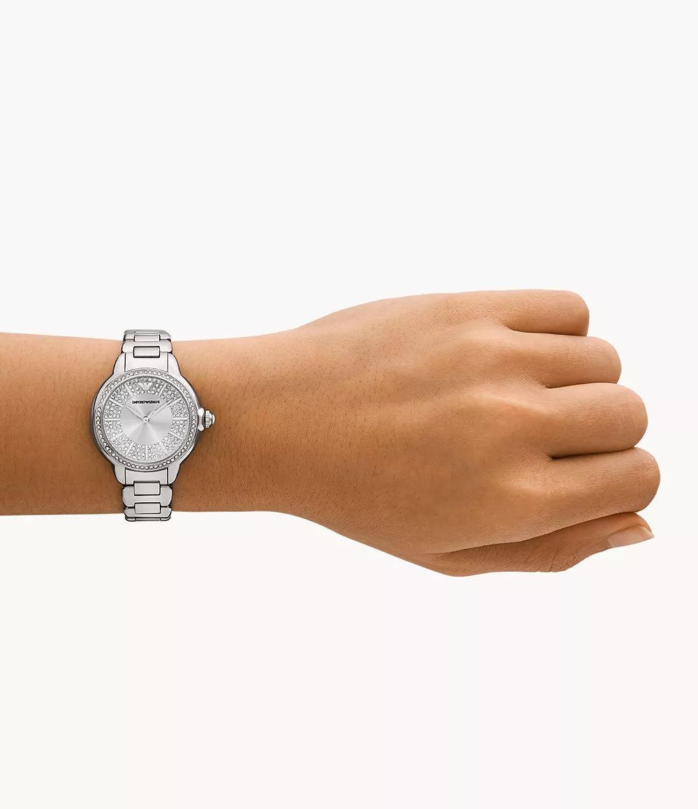 Emporio Armani Three - Hand Stainless Steel Woman's Watch | AR11632 | Time Watch Specialists