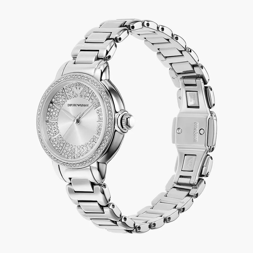 Emporio Armani Three - Hand Stainless Steel Woman's Watch | AR11632 | Time Watch Specialists