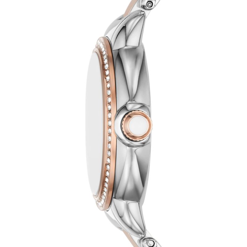 Emporio Armani Classic Silver Dial and Two-Tone Stainless Steel 32mm Women's Watch | AR11567