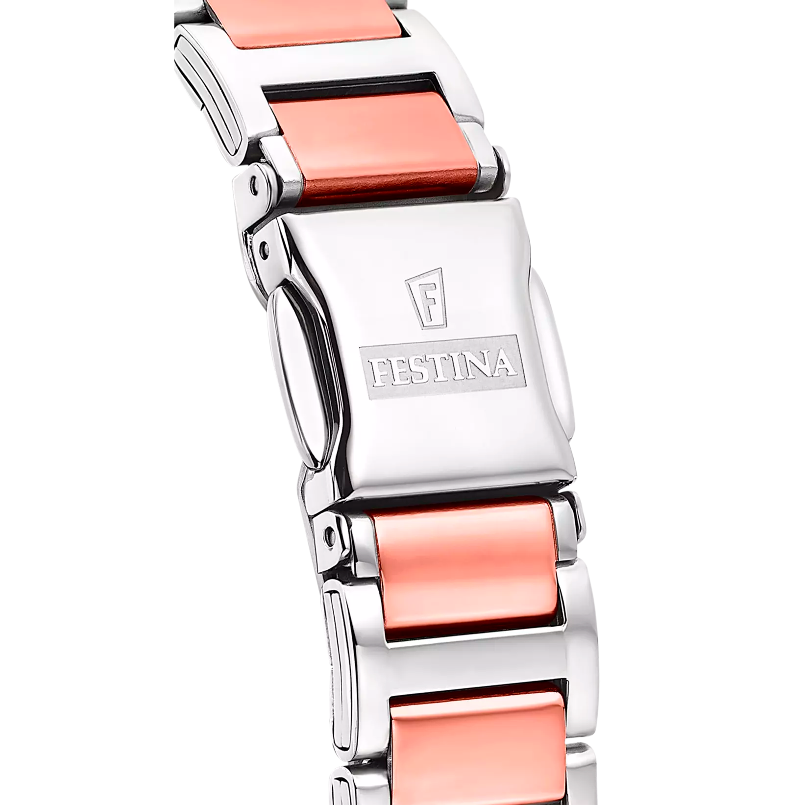 Festina Mademoiselle Quartz Grey Dial Rose Gold Stainless Steel Women Watch | F16937/D