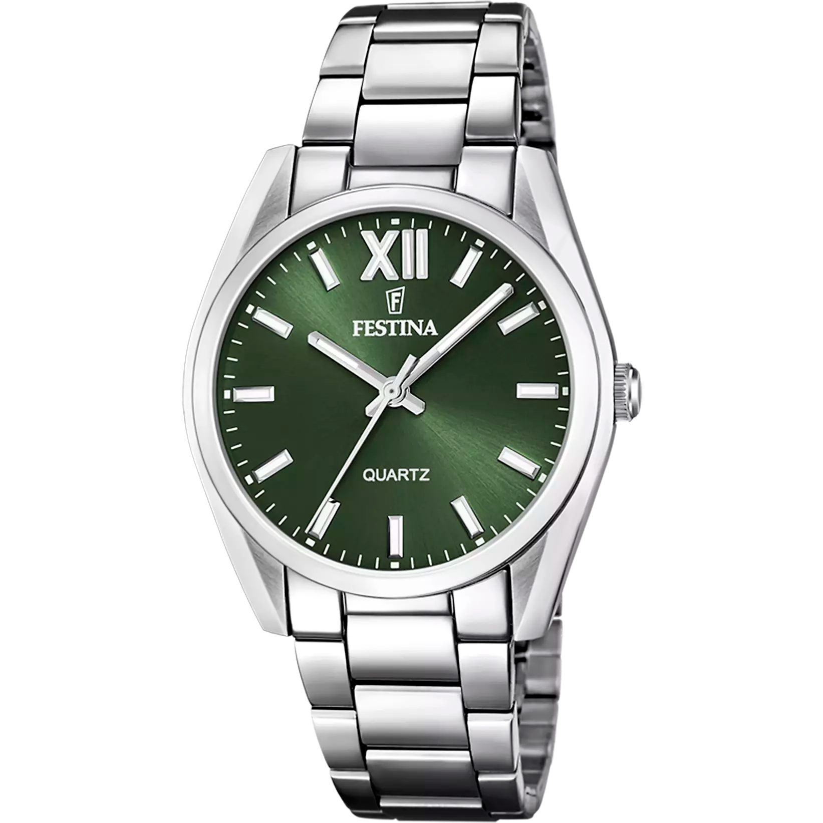 Festina Boyfriend Quartz Sunray Deep Green Stainless Steel Women's Watch | F20622/4
