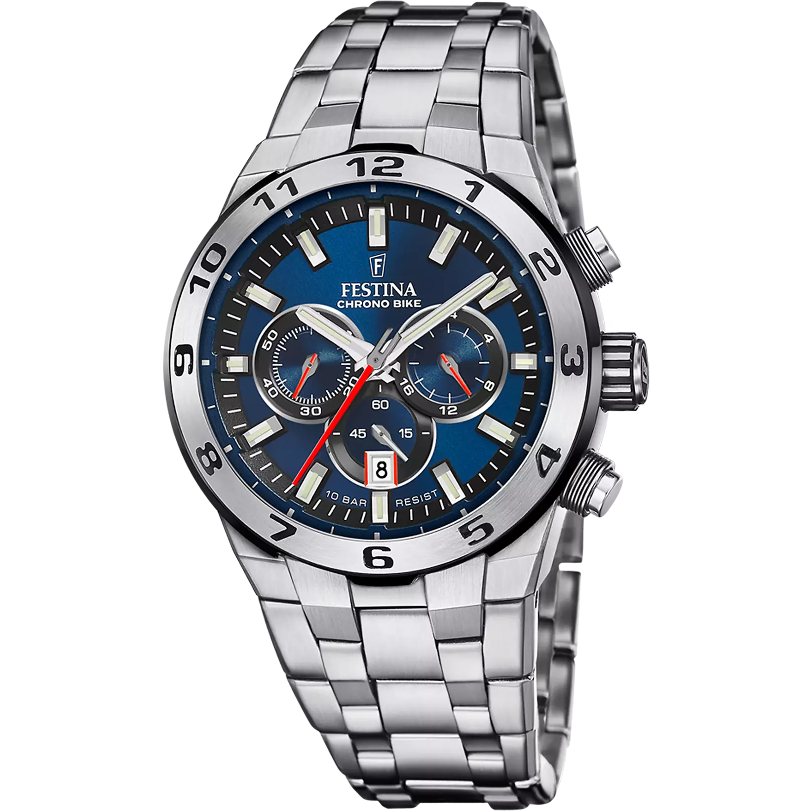 Festina Chrono Bike Quartz Chronograph Blue Stainless Steel Men's Watch | F20670/1