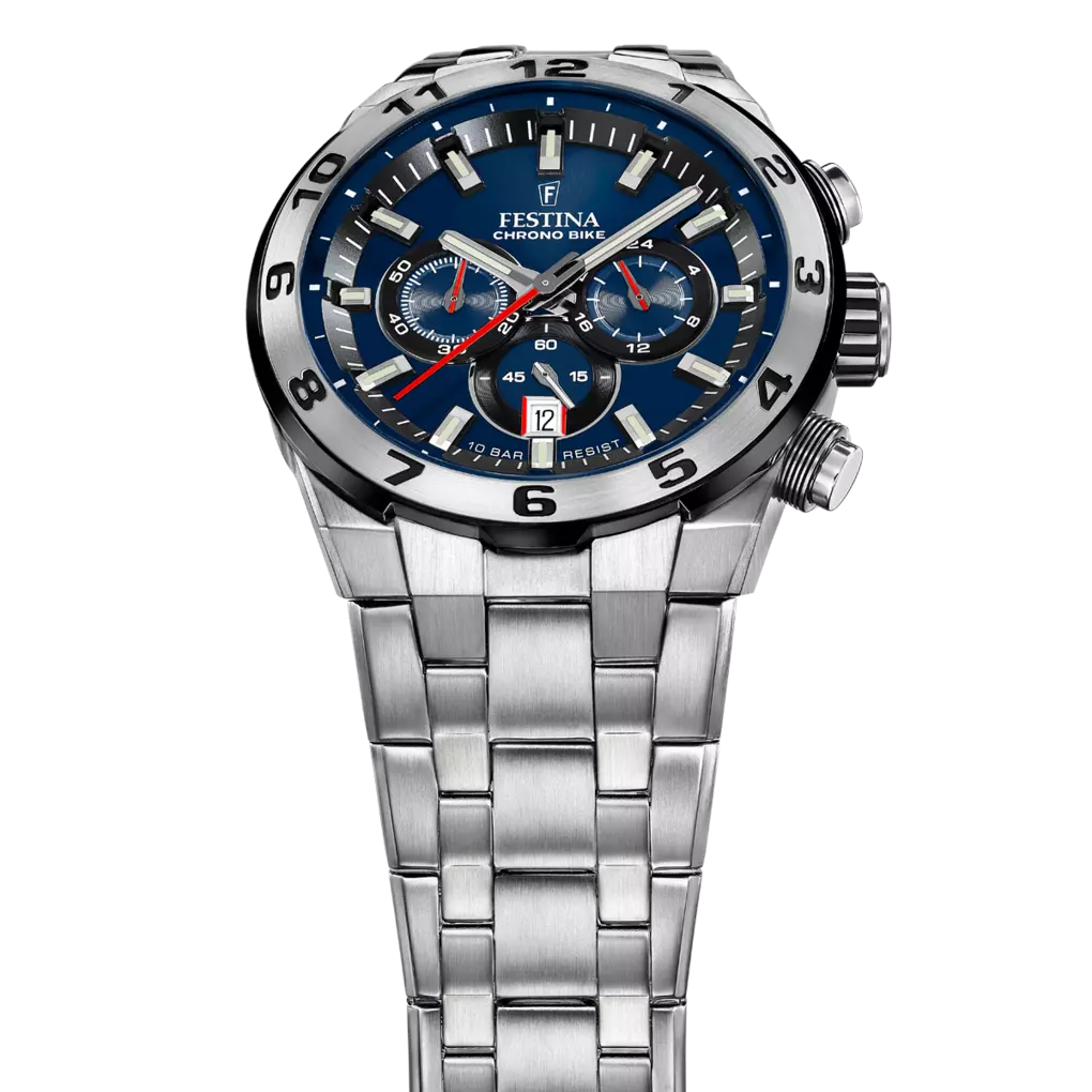 Festina Chrono Bike Quartz Chronograph Blue Stainless Steel Men's Watch | F20670/1