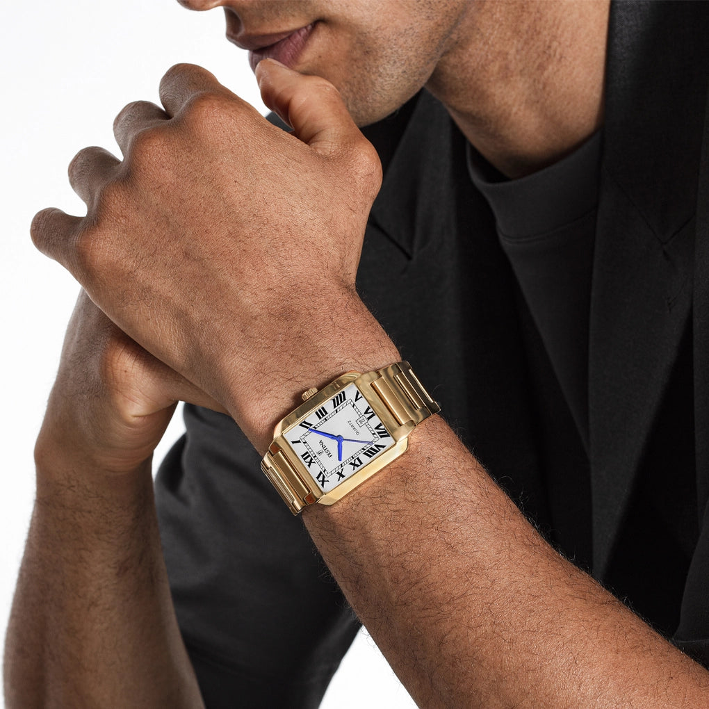 Festina On The Square Quartz Rectangular Gold PVD Stainless Steel Men's Watch | F20678/1