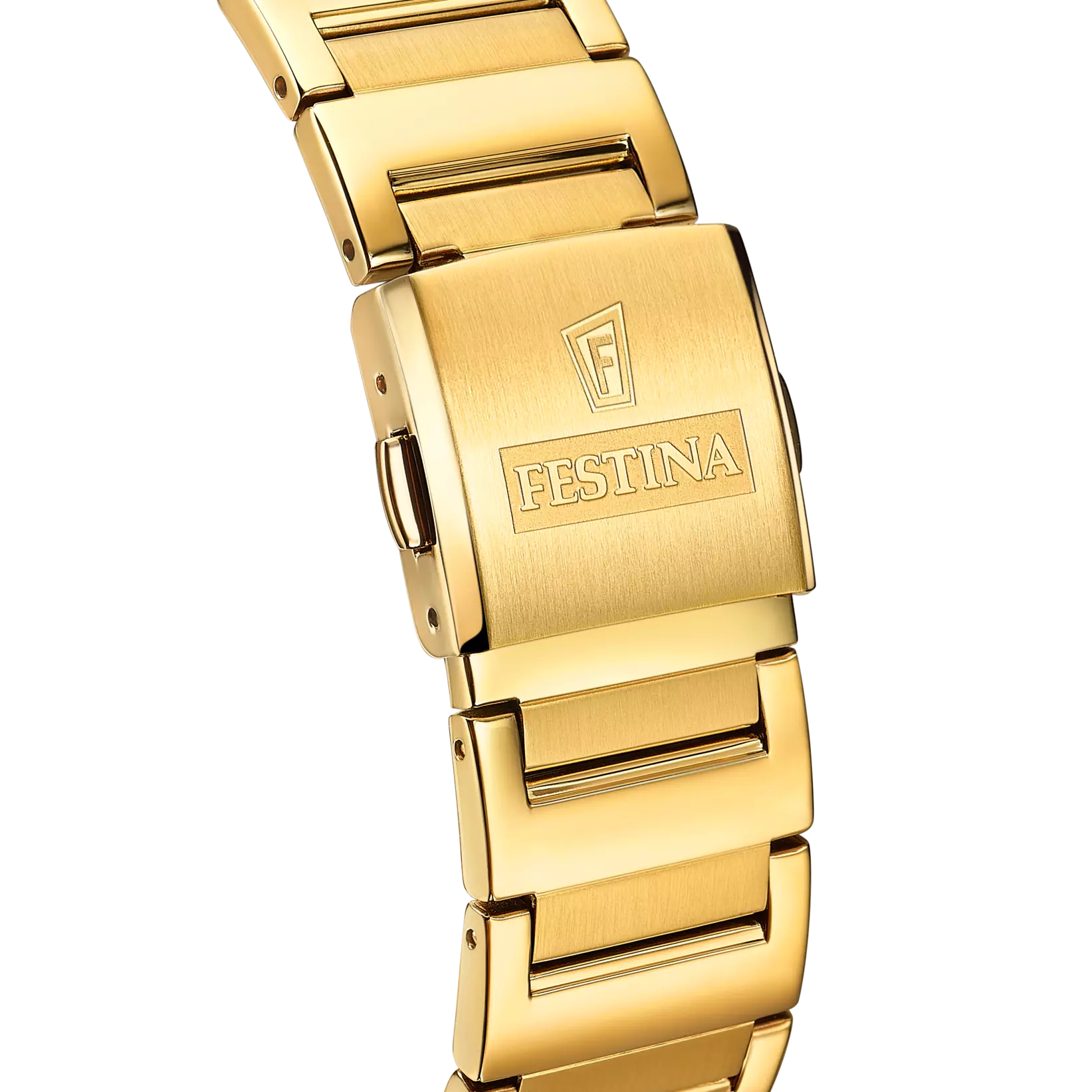 Festina On The Square Quartz Rectangular Gold PVD Stainless Steel Men's Watch | F20678/1
