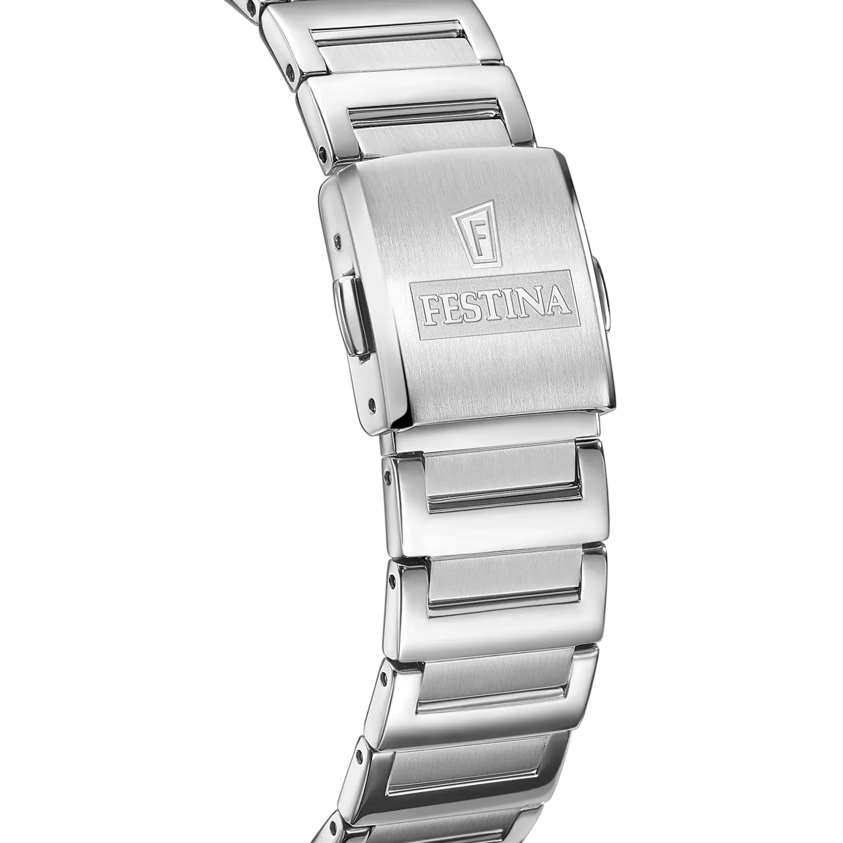 Festina On The Square Quartz Rectangular Silver Dial Stainless Steel Women's Watch | F20679/1