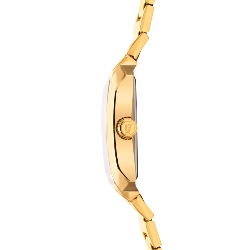 Festina On The Square Quartz Rectangular Gold PVD Stainless Steel Women's Watch | F20680/1