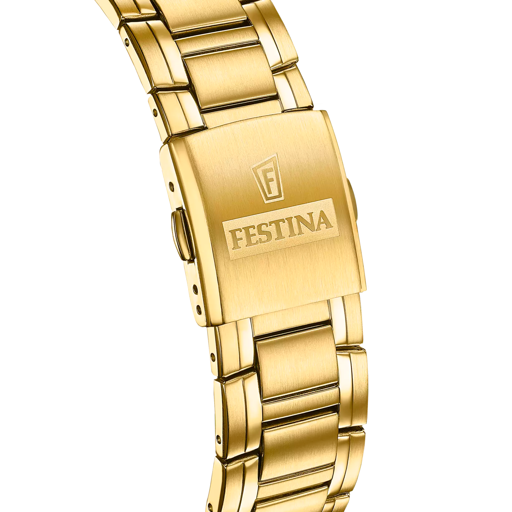 Festina Timeless Chronograph Blue Dial Gold PVD Stainless Steel Men's Watch | F20705/5