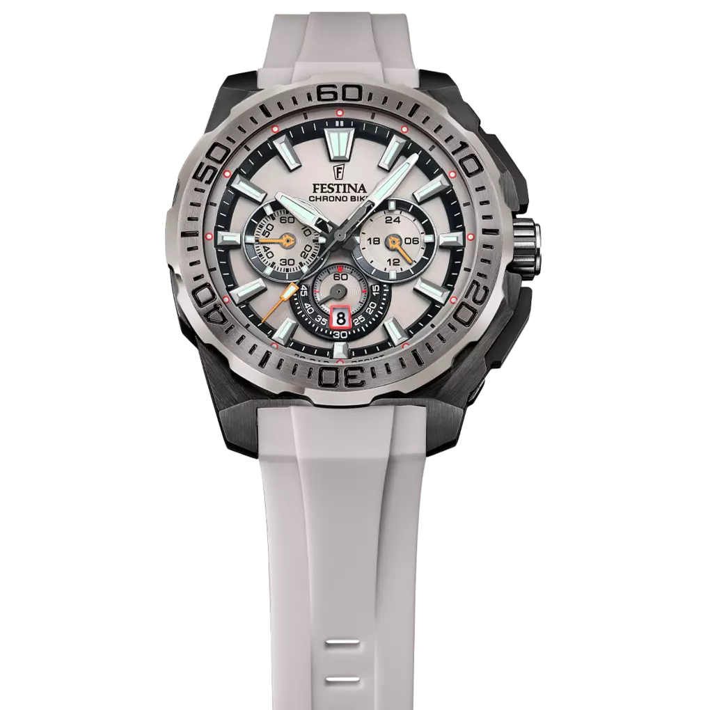 Festina Chrono Bike Quartz Chronograph Grey Rubber Men's Watch | F20726/1