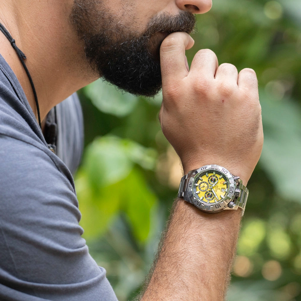 Festina The Originals Bullhead Yellow Stainless Steel Men's Watch | F20743/4