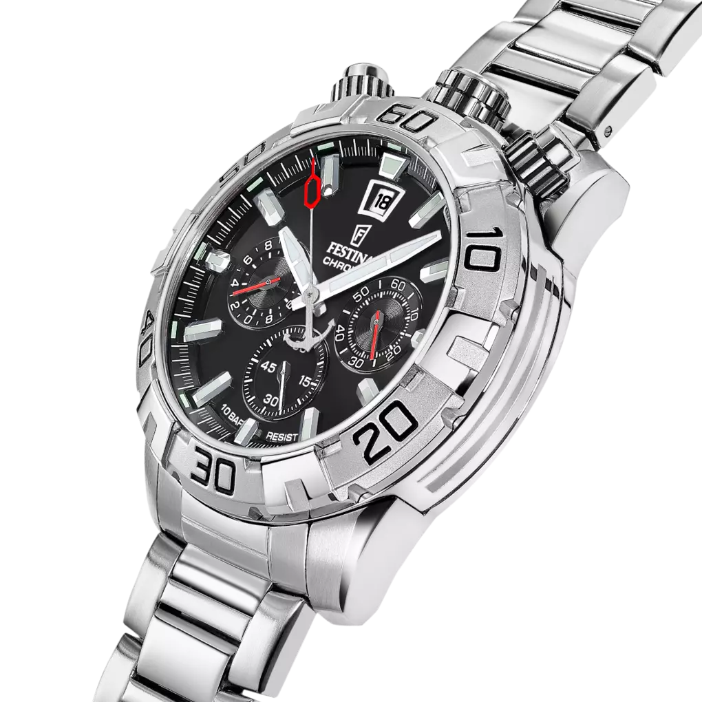 Festina The Originals Bullhead Black Stainless Steel Men's Watch | F20743/6