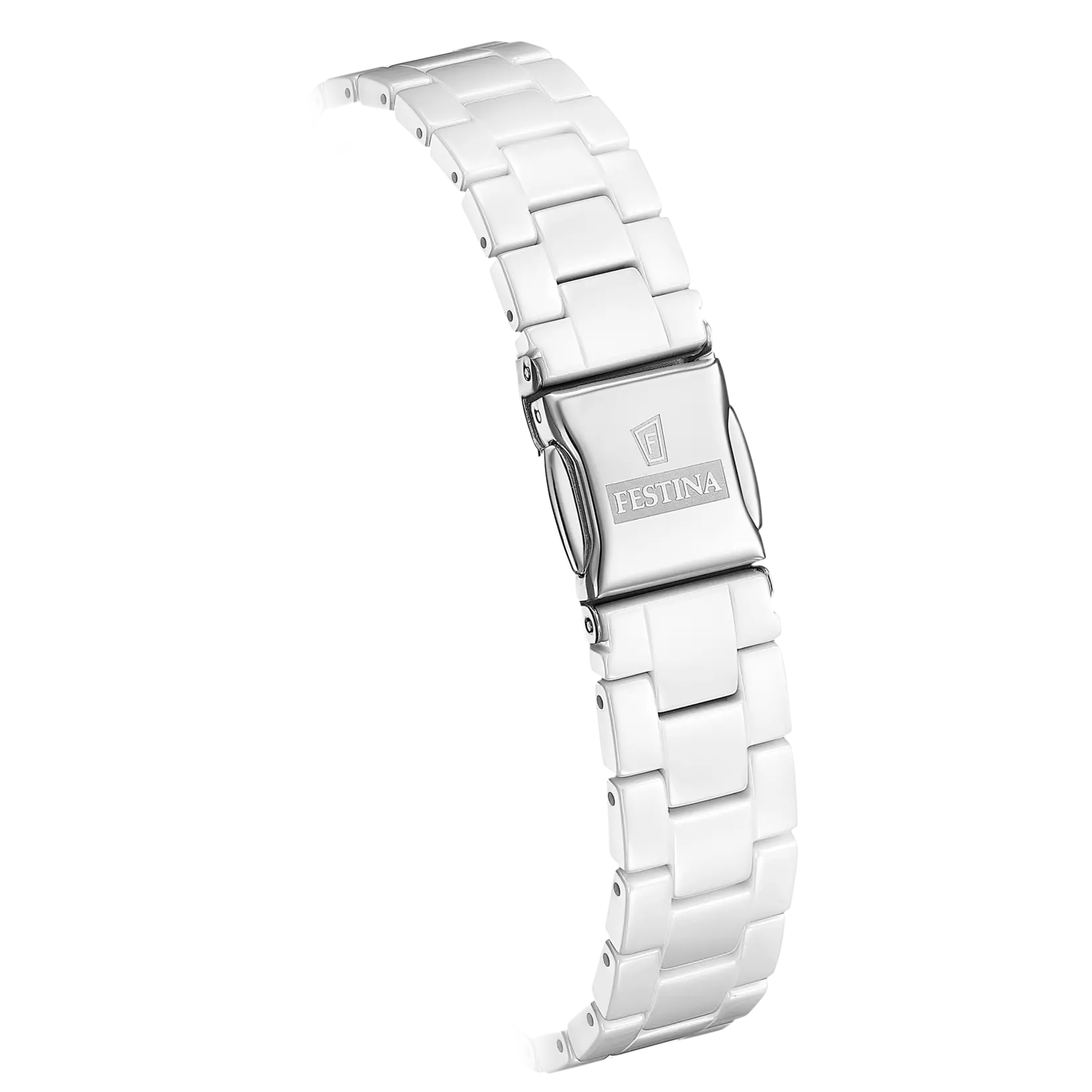 Festina Ceramic Quartz White Multifunction Stainless Steel White Ceramic Women's Watch | F20497/1