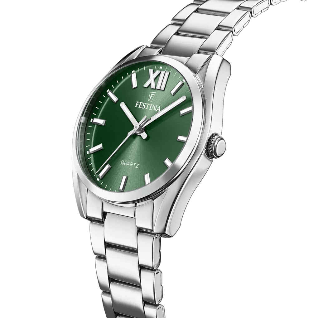 Festina Boyfriend Collection Green Dial 316L Stainless Steel Men’s Watch | F20622/4 | TIME Watches