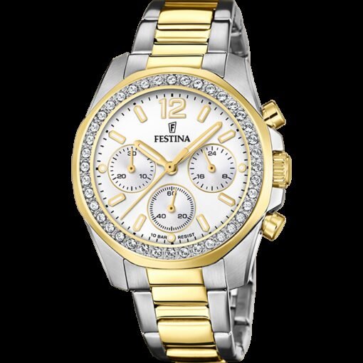 Festina Boyfriend Two-Tone Woman's Watch | F20607/1 | Time Watch Specialists