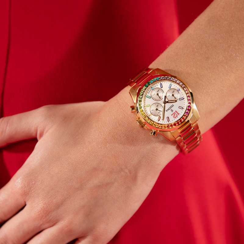 Festina Boyfriend Mother of Pearl Dial 316L Stainless Steel Women’s Watch | F20639/2 | TIME Watches