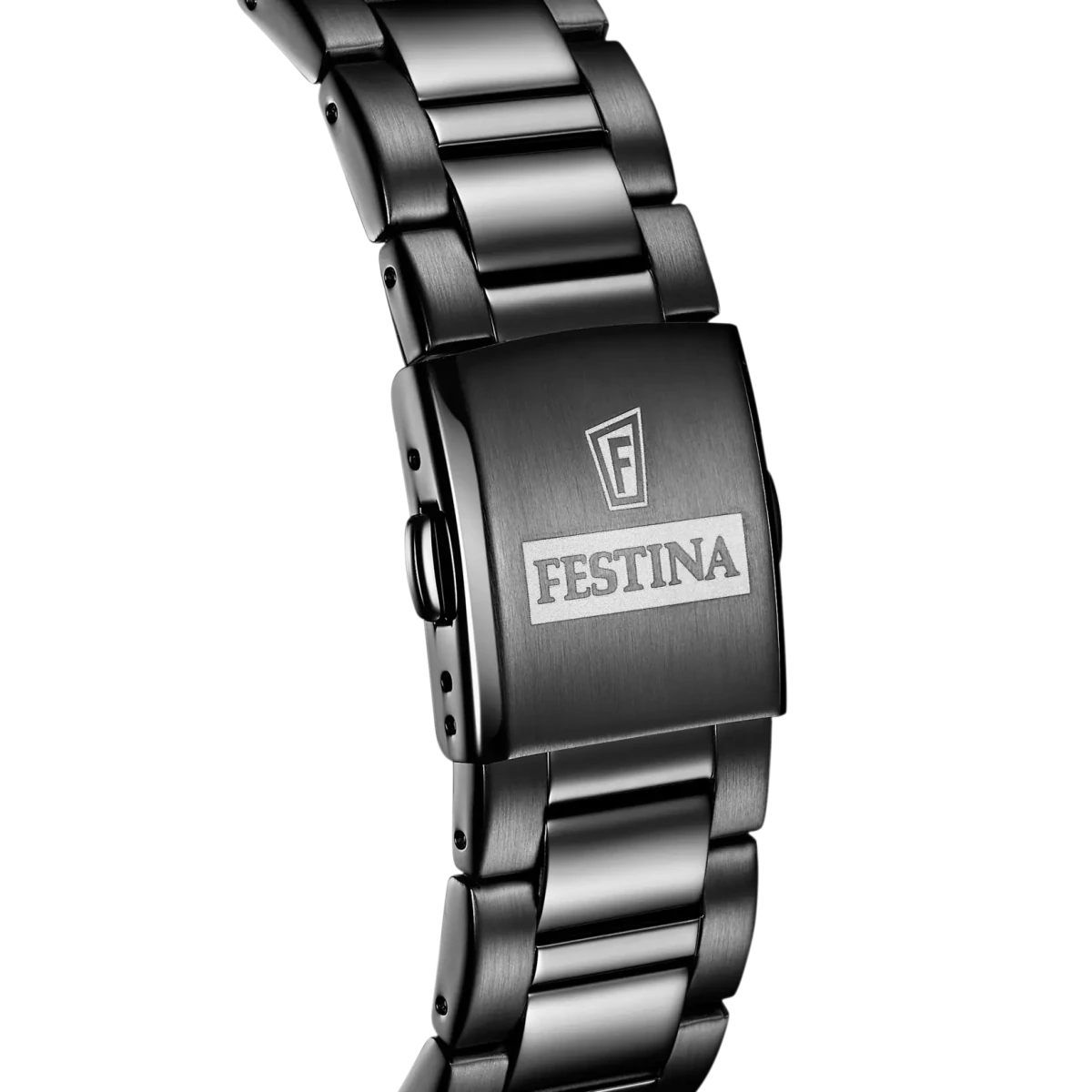 Festina Ceramic Rose Gold Dial Black 316LStainless Steel Men’s 44mm Watch | F20578/1 | TIME Watches