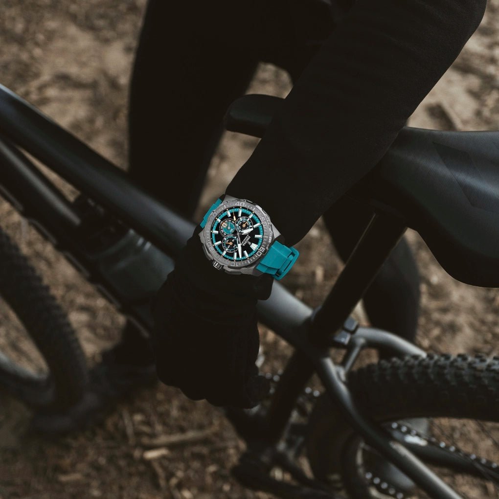 Festina Chrono Bike Black Dial Teal Rubber Men’s Watch | F20725/6 | TIME Watches