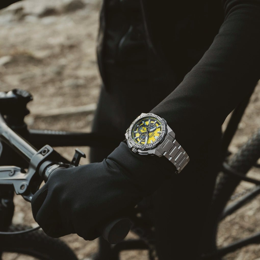 Festina Chrono Bike Yellow Dial 316L Stainless Steel Men’s Watch | F20724/4 | TIME Watches