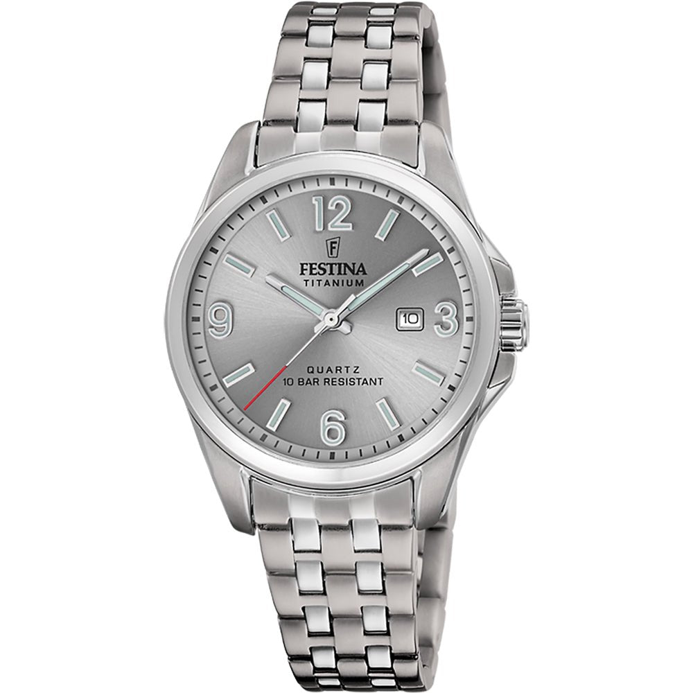 Festina Grey Titanium Woman's Watch | F20697/2 | Time Watch Specialists