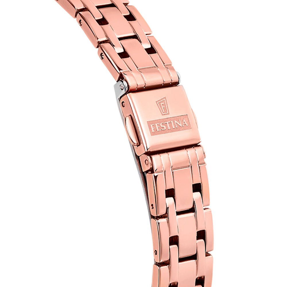 Festina Mademoiselle Mother of Pearl Dial Stainless Steel with rose gold PVD Men’s 33mm Watch | F20722/1 | TIME Watches