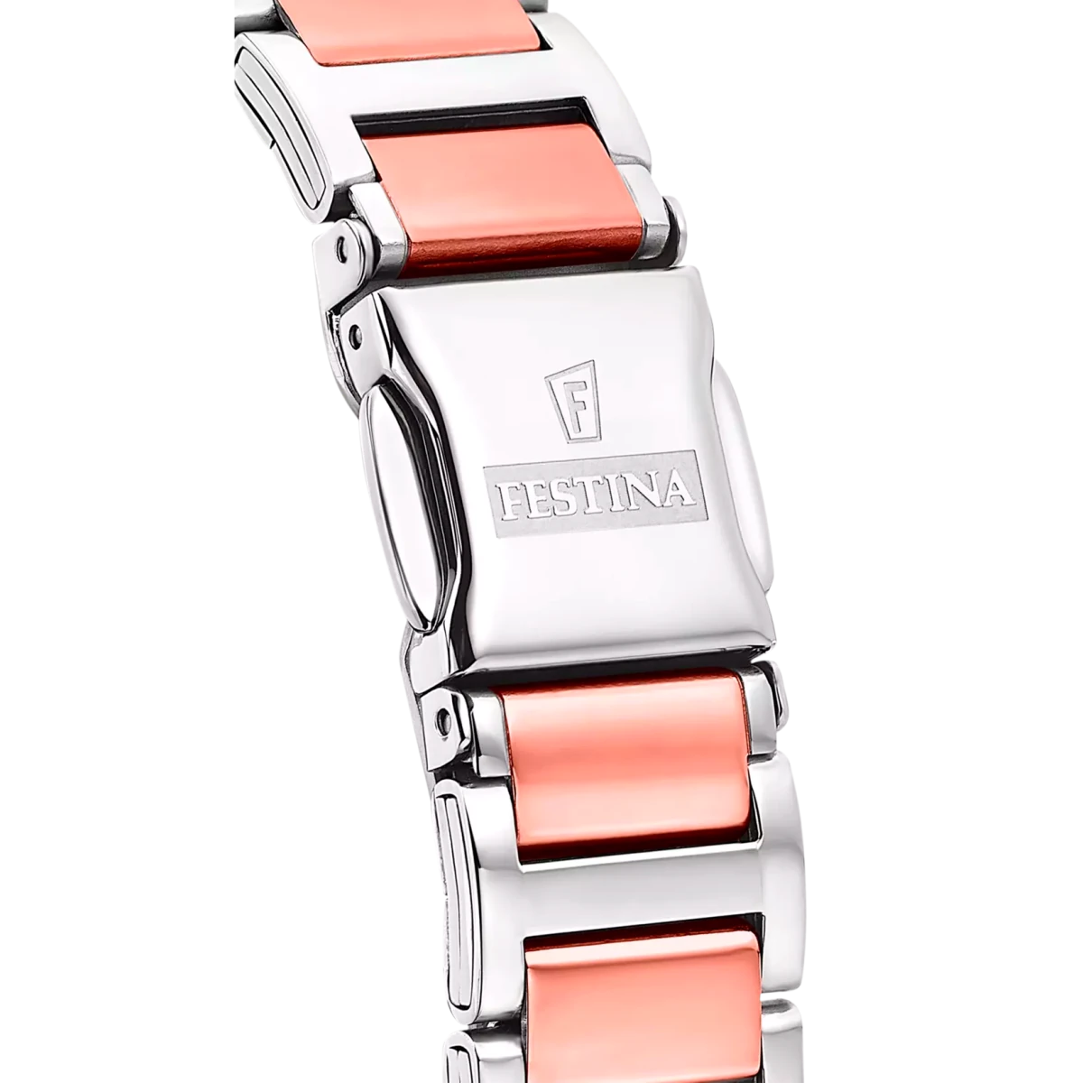 Festina Mademoiselle Rose Gold Dial Two Tone Rose Gold and Stainless Steel Men’s Watch | F16937/D | TIME Watches