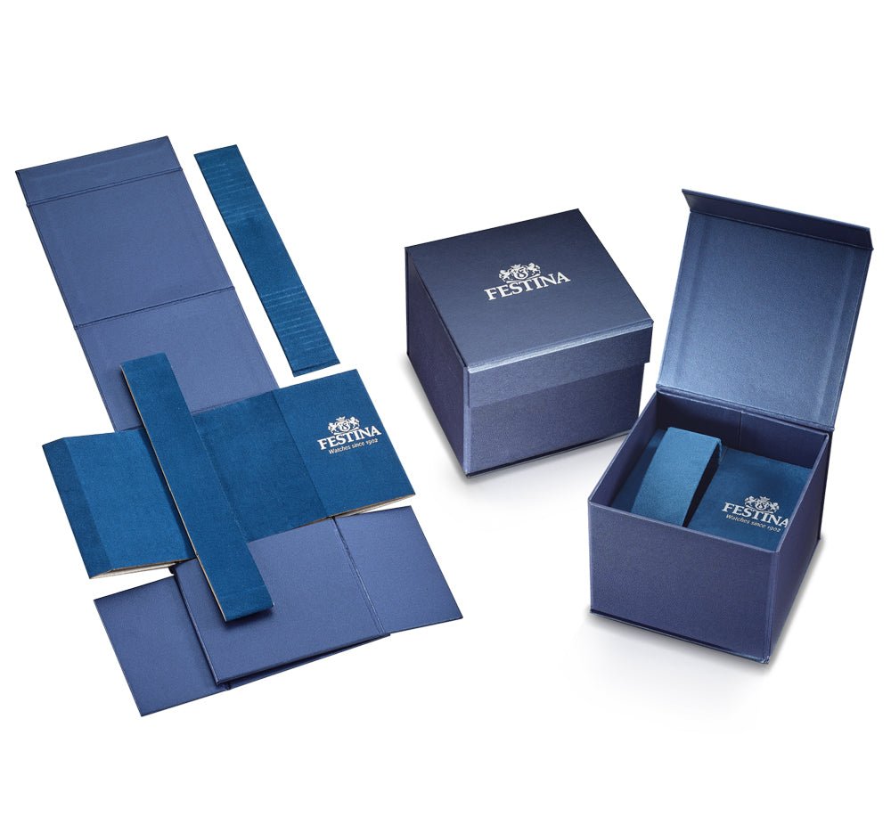 Festina Stainless Steel Blue Dial Men's Watch | F20357/3 | Time Watch Specialists