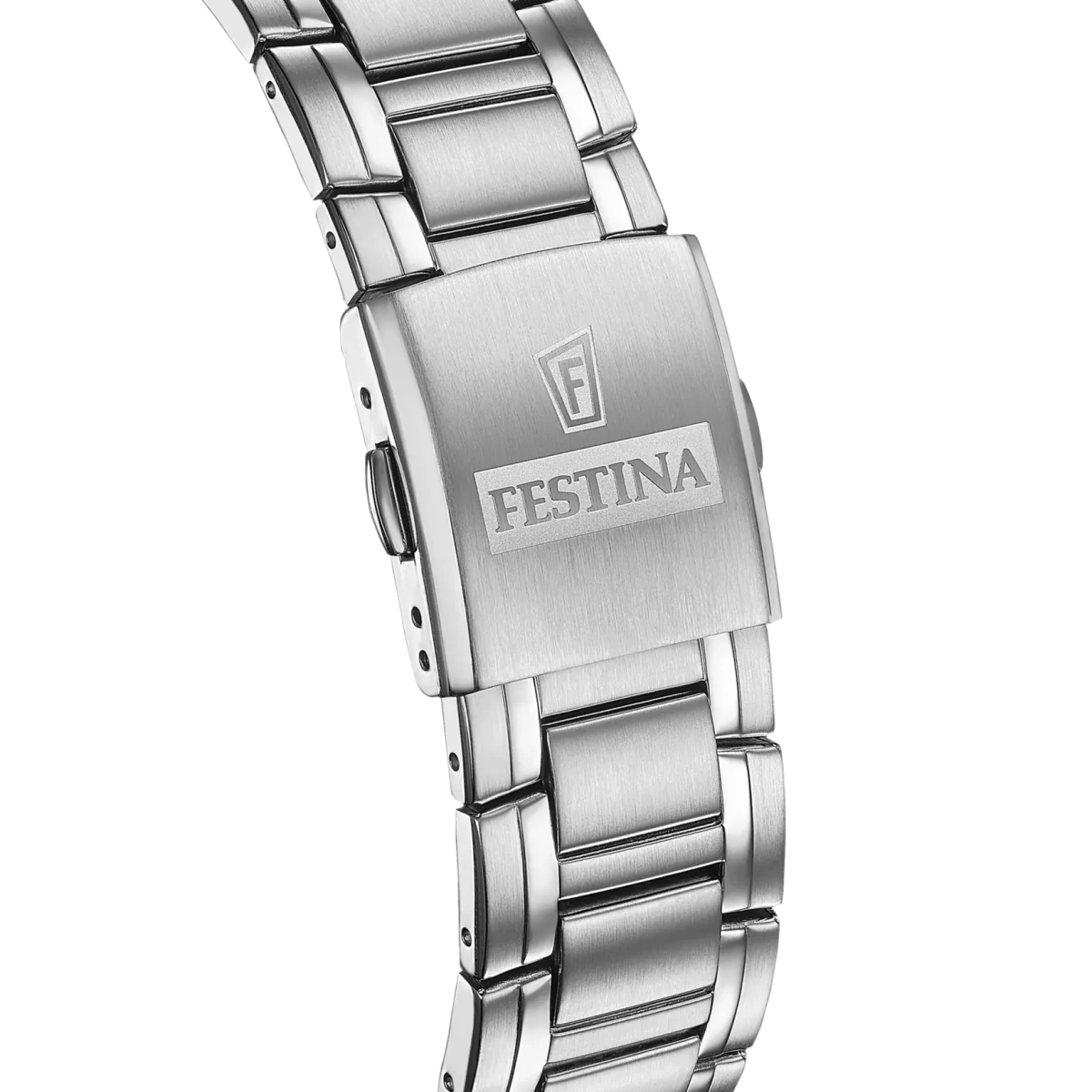 Festina Timeless Chronograph Black Dial Stainless Steel Men’s 45mm Watch | F20704/3 | TIME Watches
