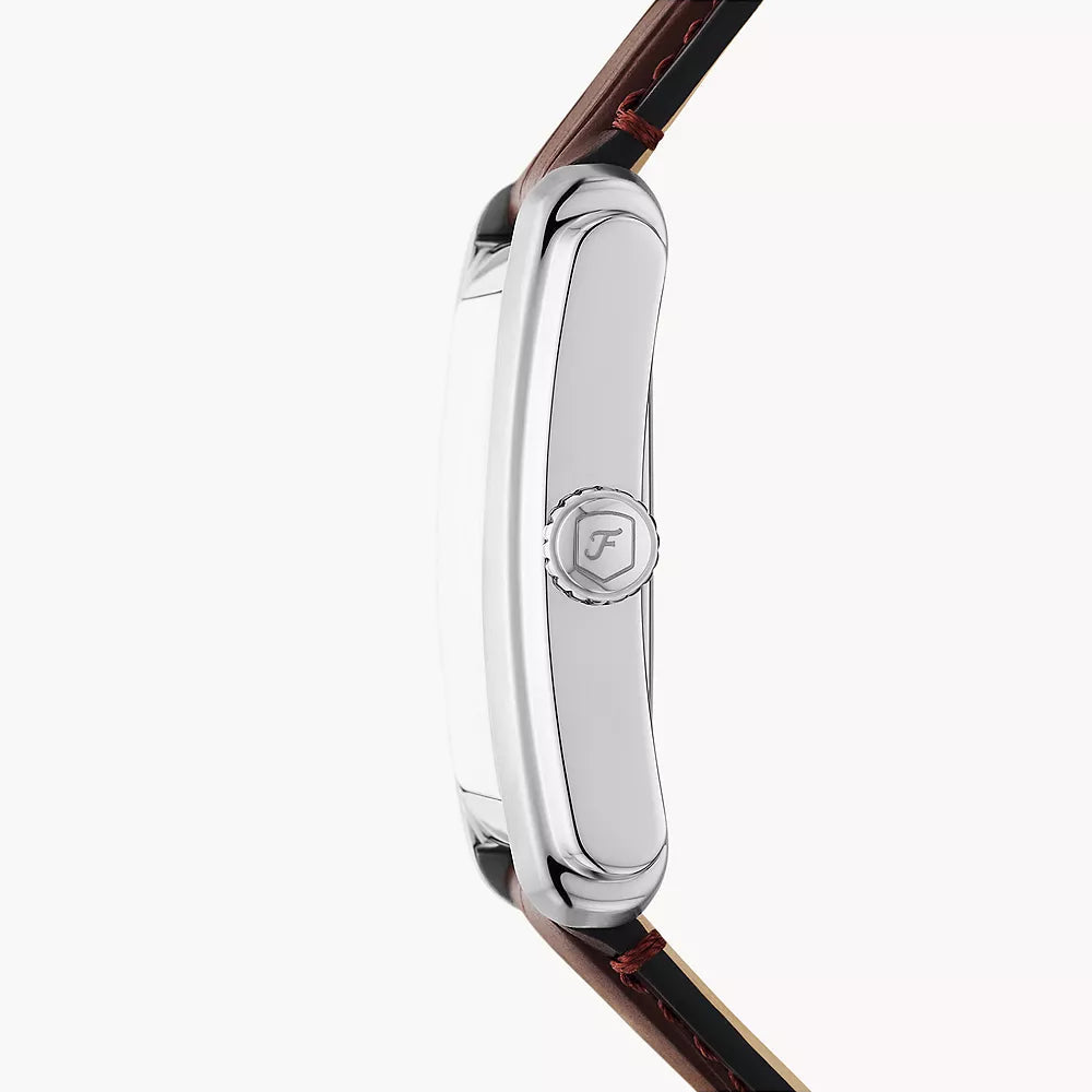 Fossil Carraway Three-Hand Brown Leather Watch | FS6110