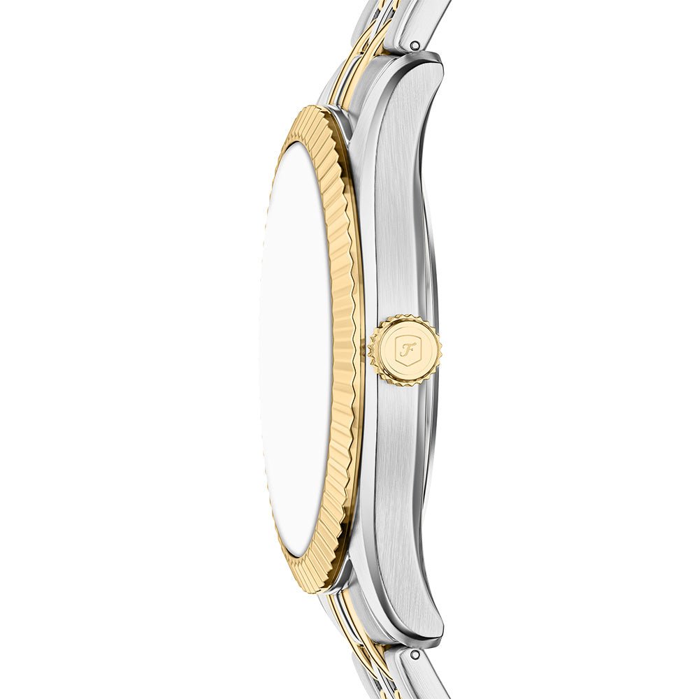 Fossil Campbell Blue Dial and Gold Steel Bracelet 42mm Men's Watch | FS6141 | TIME Watches