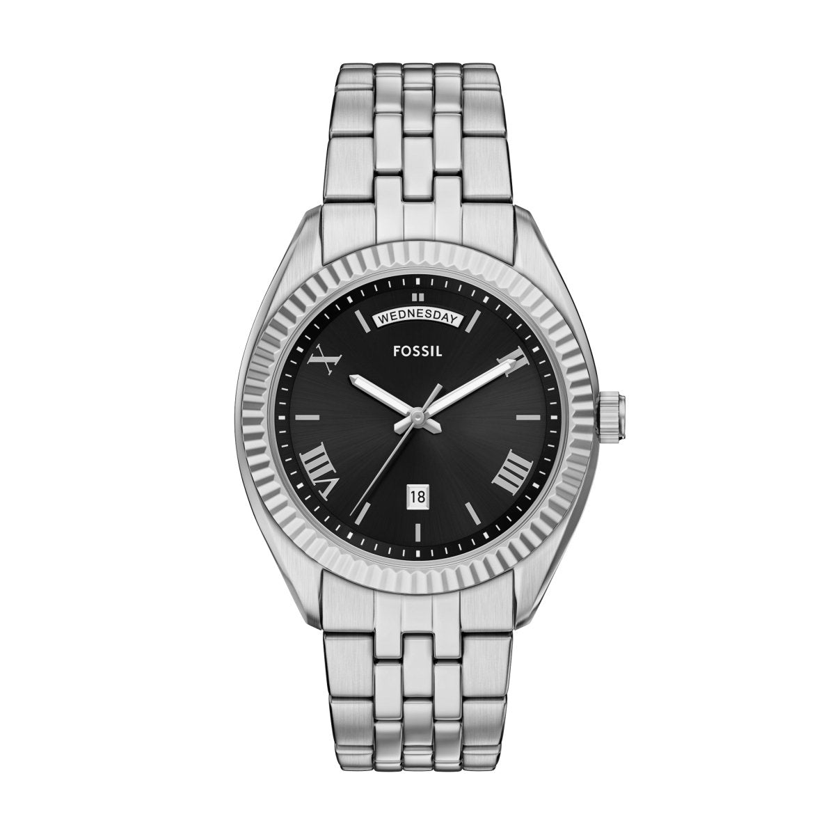 Fossil Campbell Three - Hand Day - Date Stainless Steel Men's Watch | FS6139 | TIME Watches