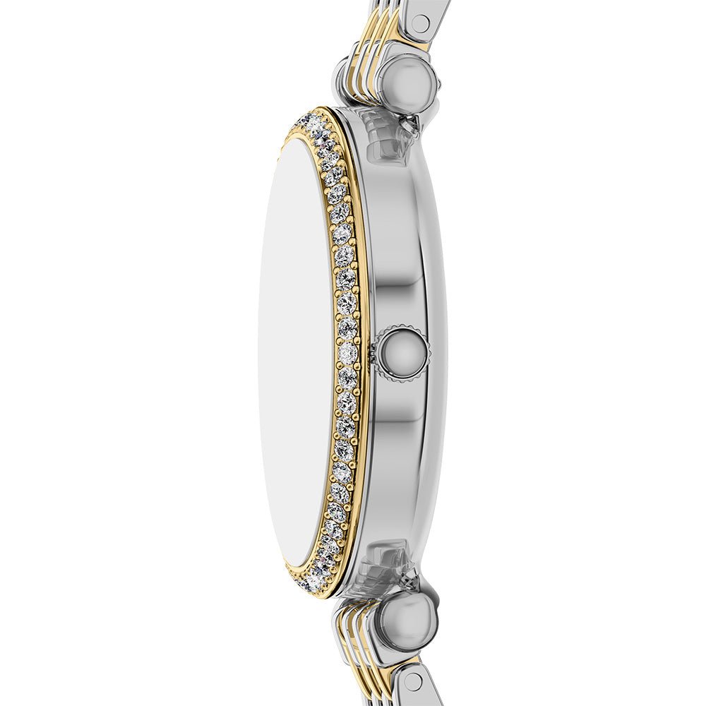 Fossil Carlie Blue Dial and Gold Steel Bracelet 28mm Women's Watch | ES5438 | TIME Watches