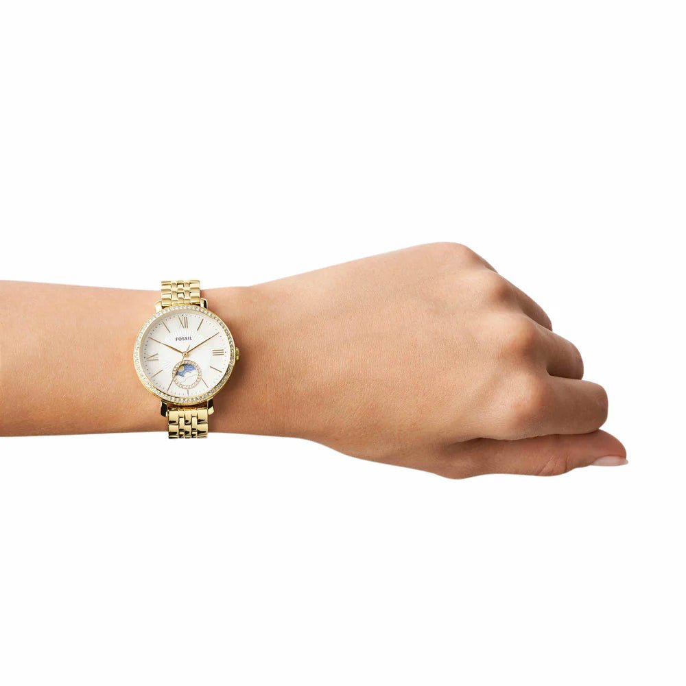 Fossil Carlie Mini Stainless Steel White Dial Women's Watch | ES5167 | TIME Watches