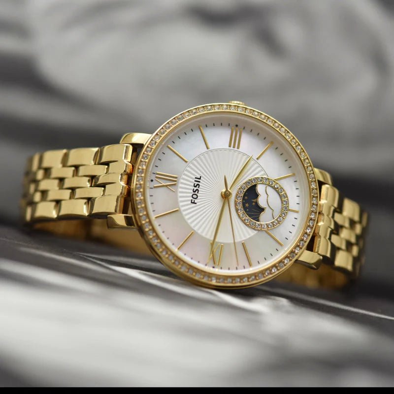 Fossil Carlie Mini Stainless Steel White Dial Women's Watch | ES5167 | TIME Watches