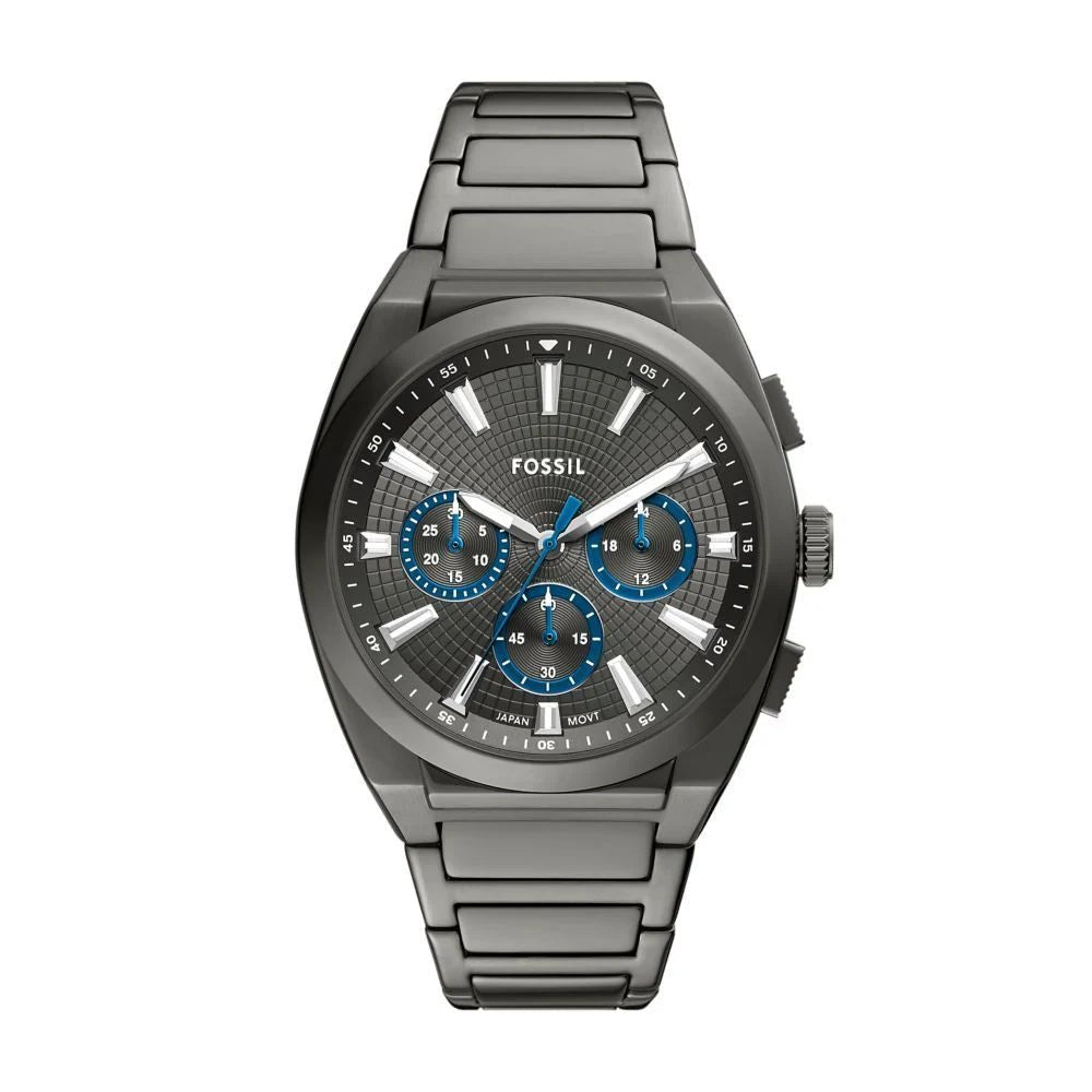Fossil Everett Chronograph Gunmetal Stainless Steel Men's Watch | FS6107 | Time Watch Specialists