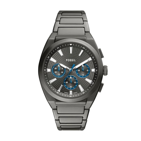 Buy Fossil Everett Chronograph Gunmetal Stainless Steel Men's