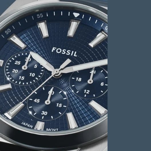 Fossil Everett Chronograph Stainless Steel Men’s Watch | FS6104 | Time Watch Specialists