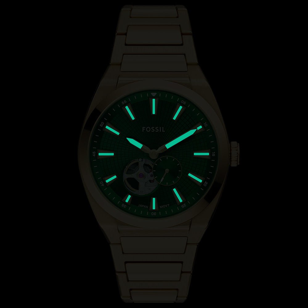 Fossil Everett Green Dial and Gold Steel Bracelet 42mm Men's Watch | ME3276 | TIME Watches