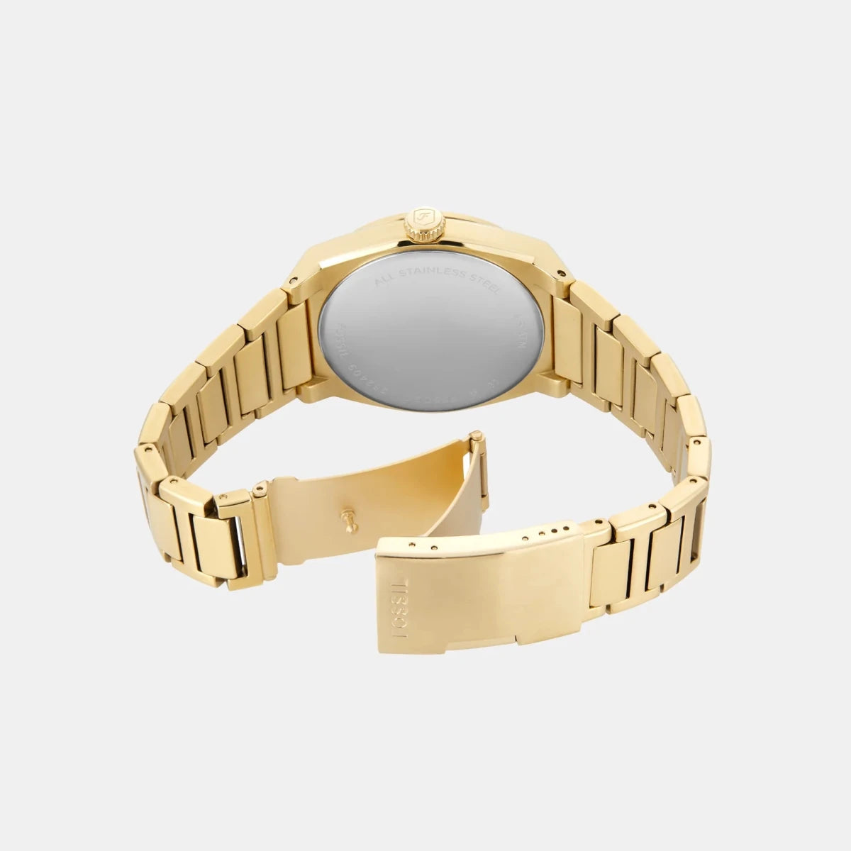 Fossil Everett Green Dial Gold Strap Analog Men's Watch | FS6090 | TIME Watches