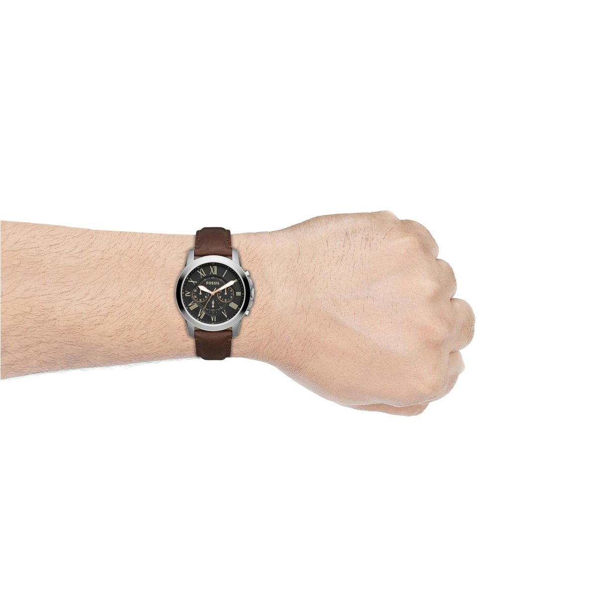 Fossil Grant Chronograph Brown Leather Black Dial Men’s Watch| FS4813 | TIME Watches