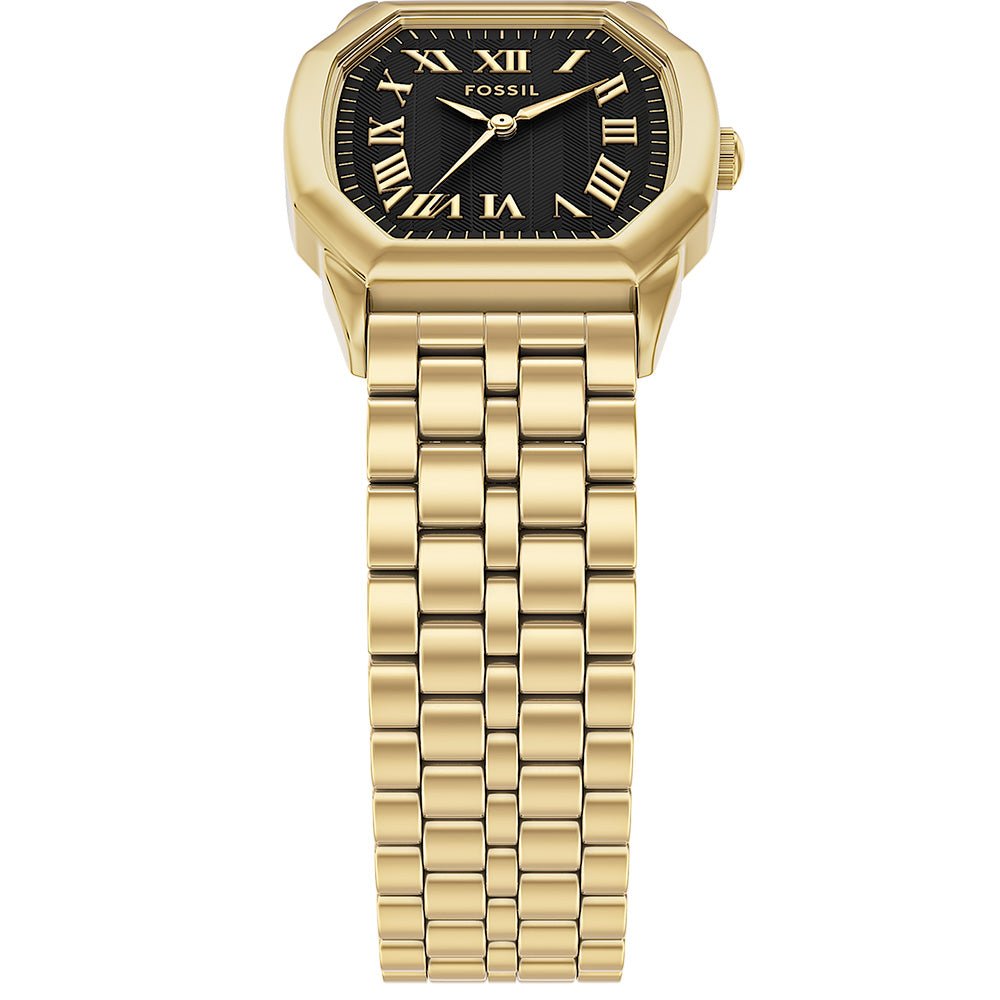 Fossil Harlow Black Dial and Gold Steel Bracelet 27mm Women's Watch | ES5433 | TIME Watches