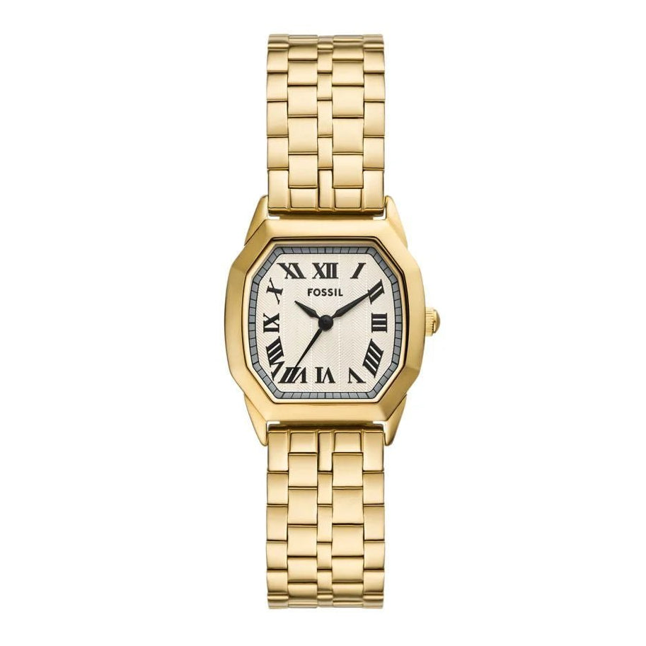 Fossil Harlow Three - Hand, Gold - Tone Stainless Steel Women's Watch | ES5361 | Time Watch Specialists