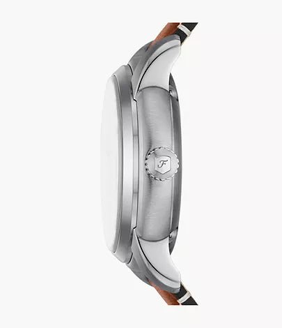 Fossil Heritage Automatic Brown Leather Men's Watch | ME3263 | Time Watch Specialists